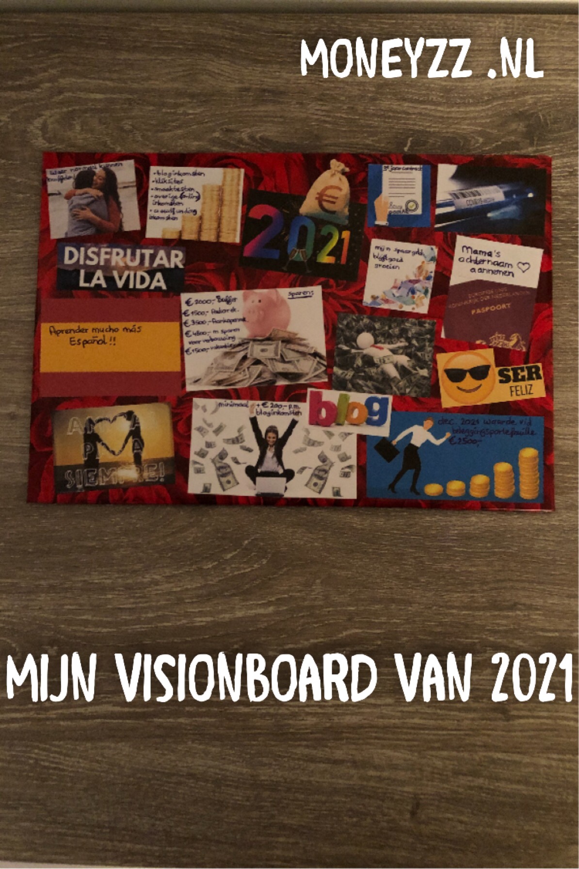 Mijn visionboard van 2021