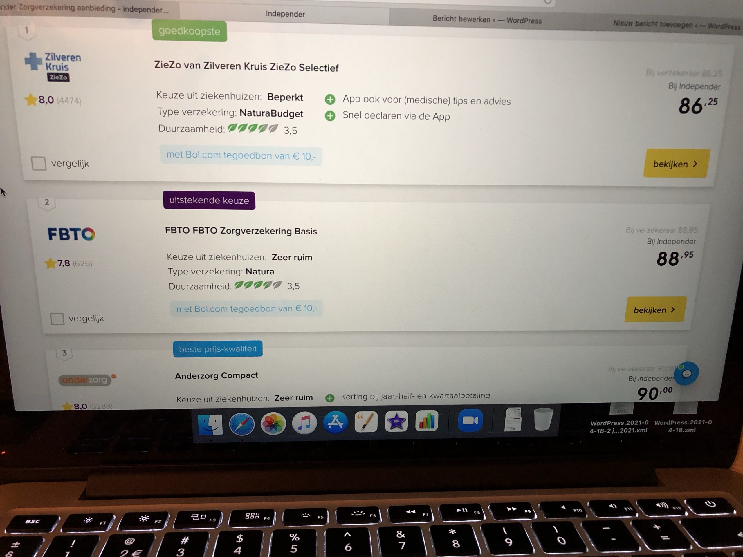 Overstappen van zorgverzekering