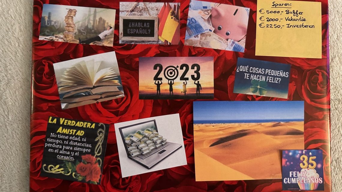 Resultaat van mijn visionboard 2023