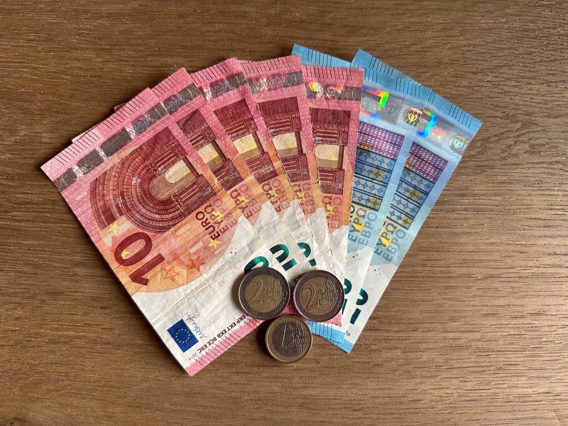 Het geld van de telefoons