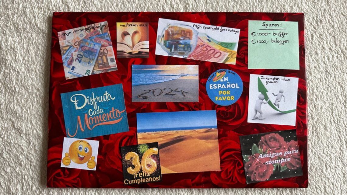 Resultaat van mijn visionboard 2024